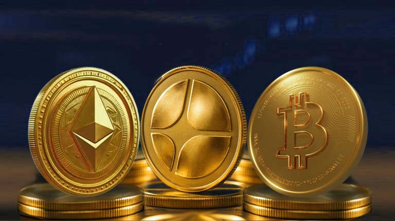 Chart showing bitcoin and ether prices with surge in Aster trading volume