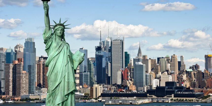 New York Department of Financial Services building related to crypto guidance updates