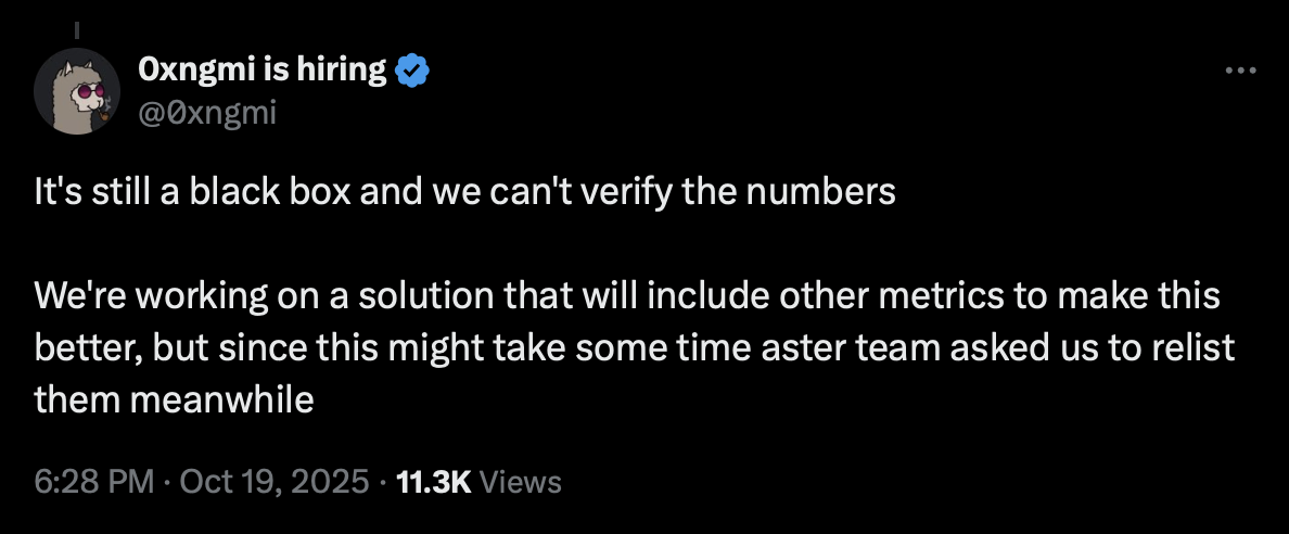 0xngmi Post on X (Formal Twitter)