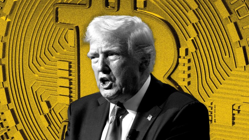 Bitcoin price volatility chart after Trump tariff announcement