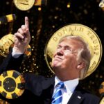 Donald Trump speaking at cryptocurrency conference
