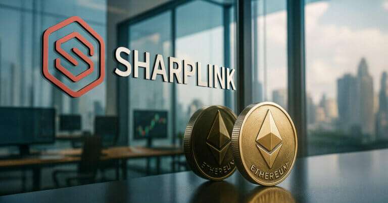 SharpLink Ether treasury expansion visual overview