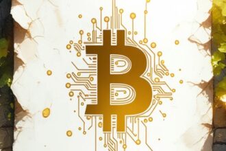 Bitcoin white paper 17th anniversary illustration showing growth and market impact