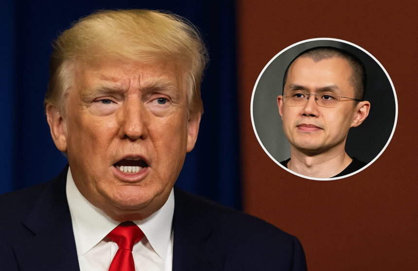 US President Donald Trump discusses his pardon of Binance co-founder CZ with media