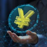 Stablecoin issuer JPYC logo with Japanese yen and government bonds