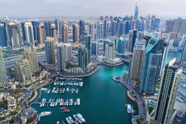 UAE central bank building with crypto symbols